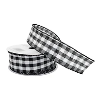1.5" x 10yd. Wired Gingham Ribbon by Celebrate It