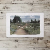 Home Floral Pathway 27" x 18" Floor Mat