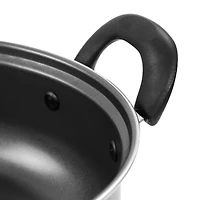 Gibson® Everyday 11" Gray Highberry Chicken Fryer with Lid