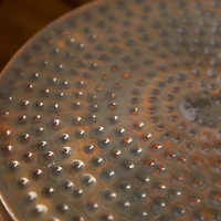 19" Bronze Iron Industrial Accent Table