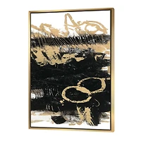 Designart - Gold and Black drift III