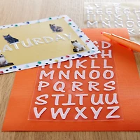 12 Packs: 80 ct. (960 total) White Epoxy Alphabet Stickers by Recollections™