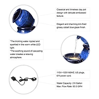 Glitzhome® 27" 4-Tier LED Ceramic Fountain