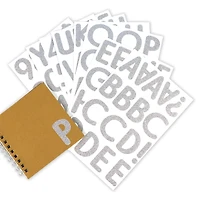 2.25" Silver Glitter Alphabet Stickers by Recollections™ 