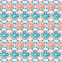 Fabric Editions White Belle Geometric Cotton Fabric