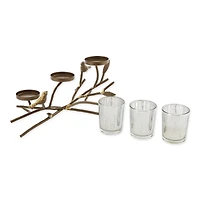 9.5" Triple Tealight Branch Candle Holder