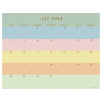 TF Publishing 2024-2025 Super Stripe Desk Pad Calendar