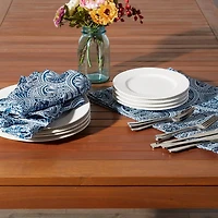 DII® Blue Paisley Print Outdoor Napkins, 6ct.