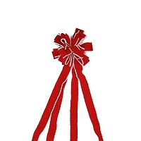 48" Red & White Fringe 16 Loop Commercial Christmas Bow