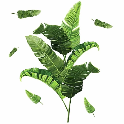 RoomMates Banana Leaf Peel & Stick Wall Decals