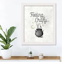 Feeling Crafty 1 16" x 20" White Framed Print Under Plexiglass