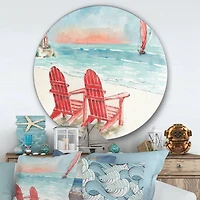 Designart - Coastal Chair Relax Beach II