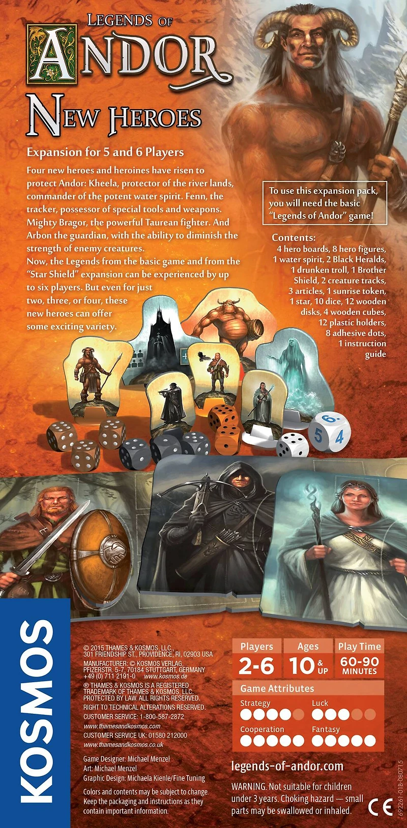 Thames & Kosmos Legends of Andor: New Heroes (Expansion Pack) Game