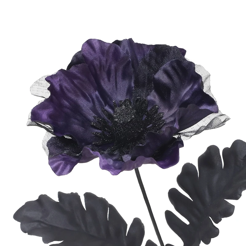 17" Purple & Black Poppy Bush by Ashland®