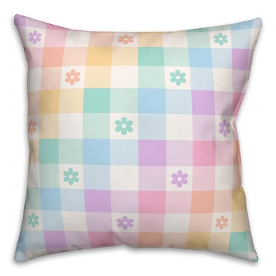 Pastel Buffalo Check 18" x 18" Throw Pillow