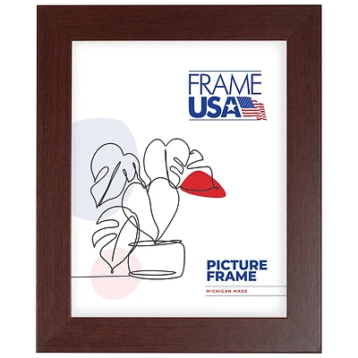 Frame USA Affordable Medium Red Mahogany Single Image Picture Frame
