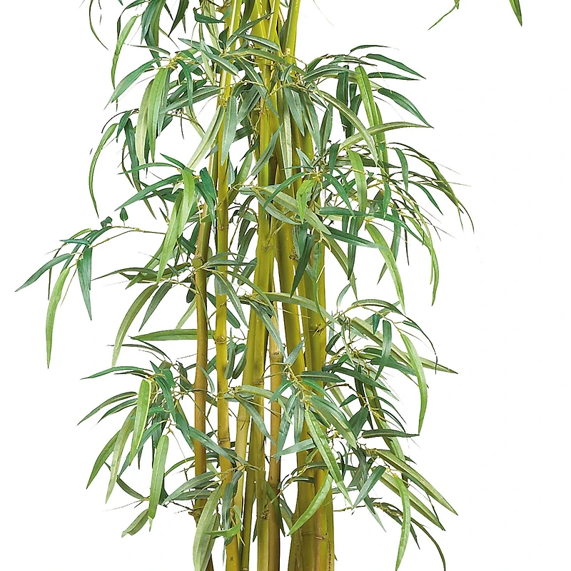 7ft. Potted Curved Slim Bamboo Silk Tree