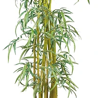 7ft. Potted Curved Slim Bamboo Silk Tree