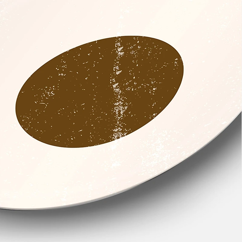 Designart - Abstract Geometric Rainbow In Earth Tones