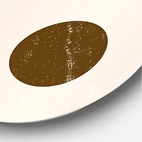 Designart - Abstract Geometric Rainbow In Earth Tones