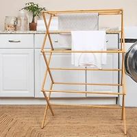 Household Essentials Drying Rack (Bamboo, 29")