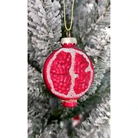 Wizardi 11.81" Christmas Pomegranate Slice Glass Ornament