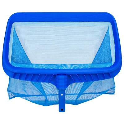 Pool Central 19.75" Blue Deep Bag Swimming Pool Leaf Rake Skimmer Head