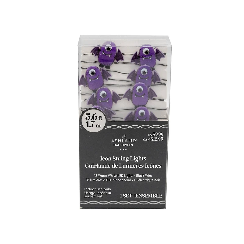 6ft. Purple Monster Icon String Lights by Ashland®