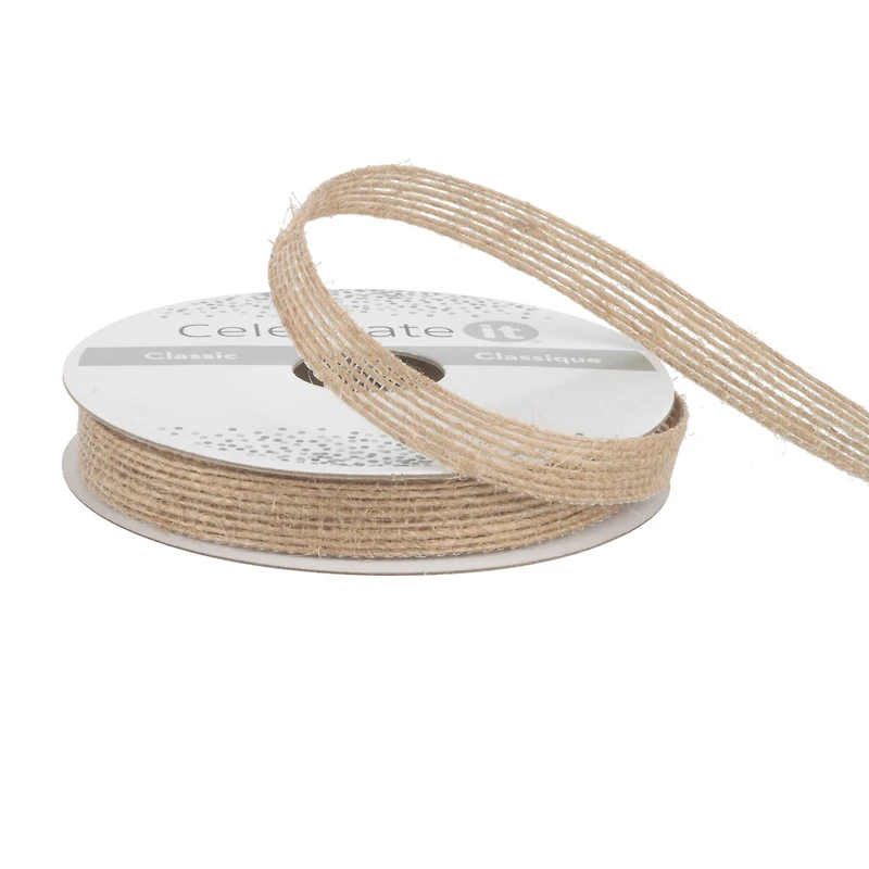 12 Pack: 3/8" x 5yd. Jute Ribbon by Celebrate It®