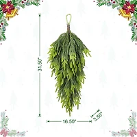 Glitzhome® 31.5"H Christmas Greenery PE Teardrop