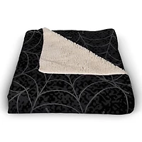 Happy Halloween Spider Webs 50" x 60" Sherpa Fleece Blanket