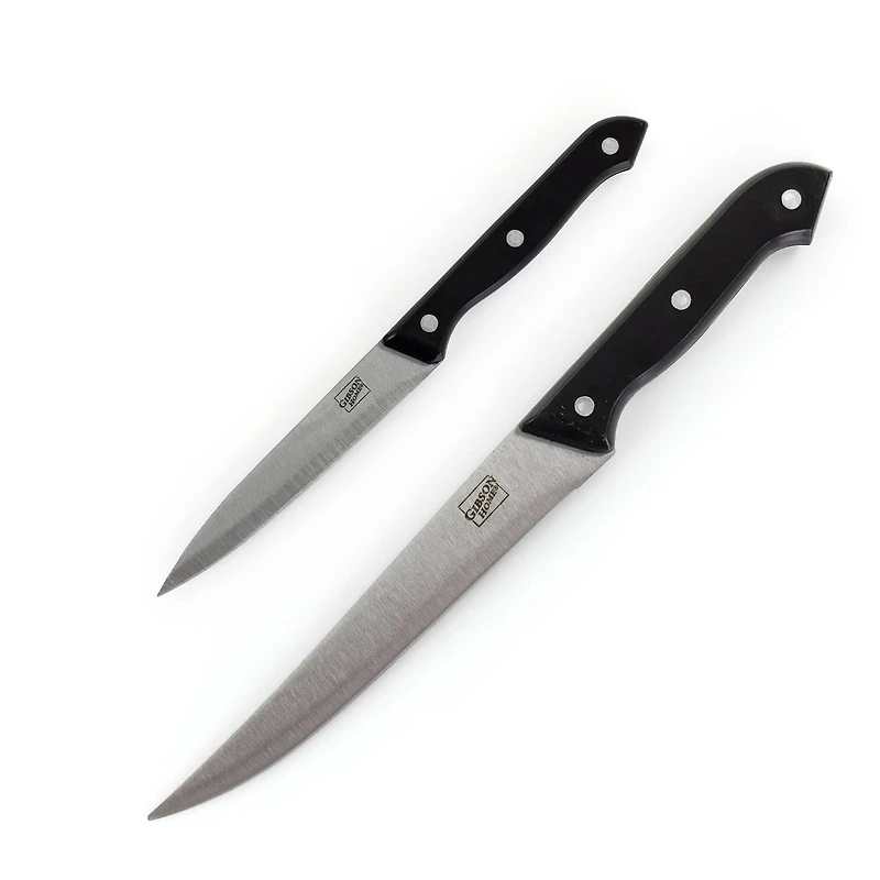 Gibson Home® Wildcraft 15-Piece Stainless Steel Cutlery Set with Pinewood Cutting Board