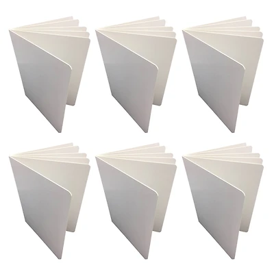Ashley Productions 6" x 8" White Blank Chunky Hardcover Board Book, 6ct.