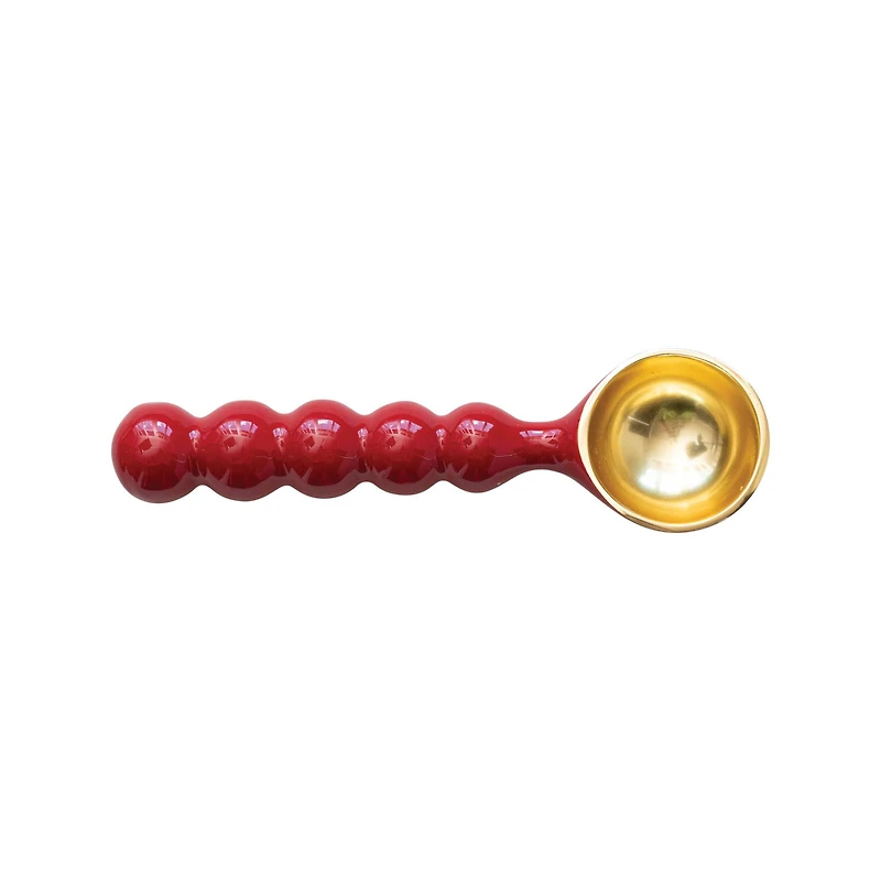Hello Honey® Red & Gold Enameled Aluminum Ice Cream Scoop