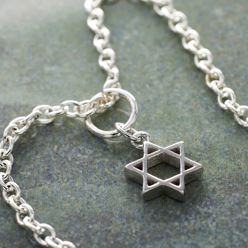 Sterling Silver Star of David Icon Charm by Bead Landing™