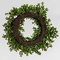 Hello Honey® 13" Green Boxwood Wreath