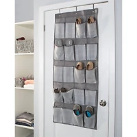 Simplify Heather Gray 20-Pocket Shoe Organizer