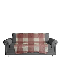 Buffalo Check Coral Fleece Blanket
