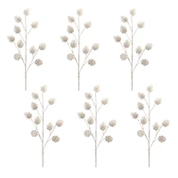 31" Glittered Pinecone Sprays, 6ct.