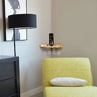 Wood Wall Mounted Wine Rack Holder