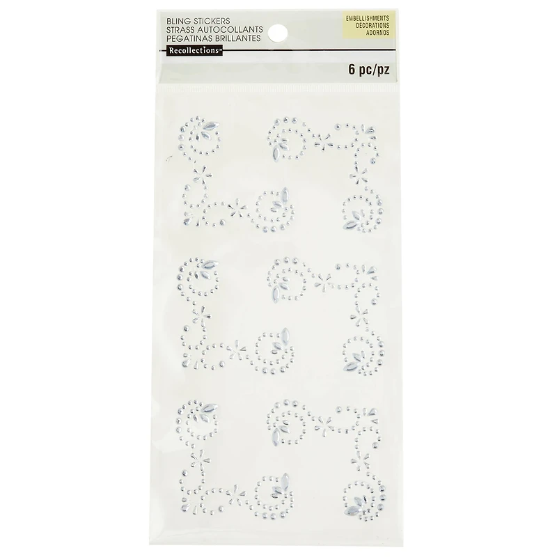 Recollections™ Adhesive Rhinestones, Photo Corners