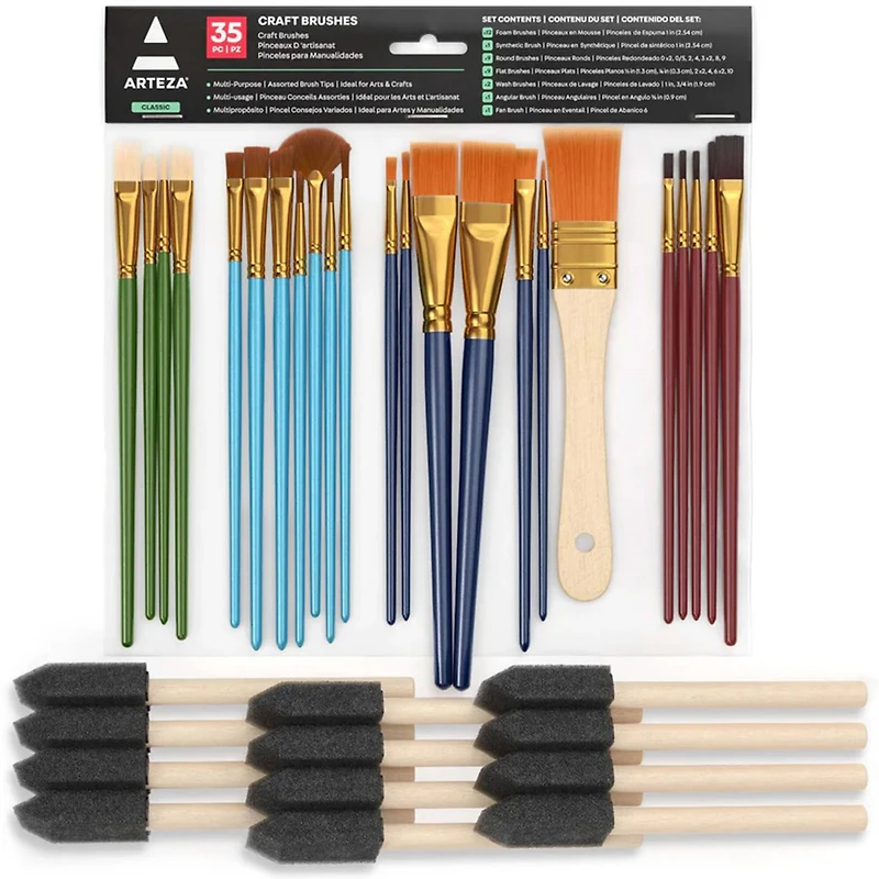 Arteza® 35-Piece Craft Brush Set