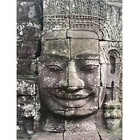 Sparkly Selections Statue in the Temples of Angkor, Cambodia 30cm x 40cm Diamond Painting Kit, Round Diamonds