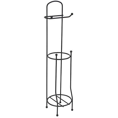 Bath Bliss Matte Black Toilet Paper Holder & Dispenser