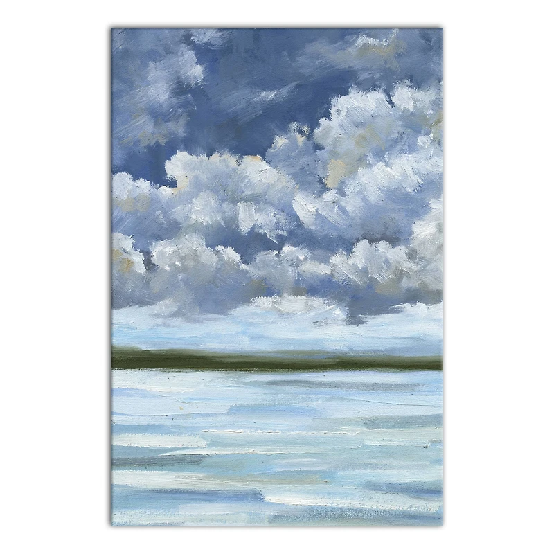 Calm Beach Coast 24" x 36" Canvas Wall Art