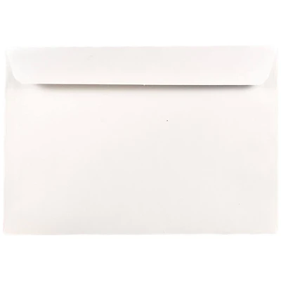 JAM Paper 7.5" x 10.5" White Booklet Commercial Envelopes, 50ct.