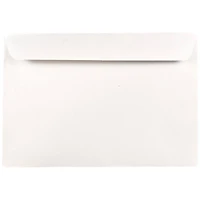 JAM Paper 7.5" x 10.5" White Booklet Commercial Envelopes, 50ct.
