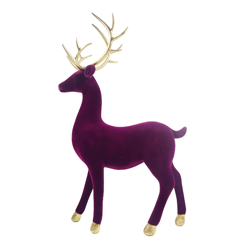 Flocked Standing Reindeer Tabletop Décor by Ashland