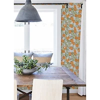 NuWallpaper PrintFresh Sky Blue Orange Grove Peel & Stick Wallpaper