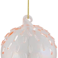3" Pink Iridescent Glass Ball Ornament